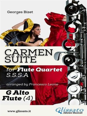 cover image of "Carmen" Suite for Flute Quartet (G Alto Flute)